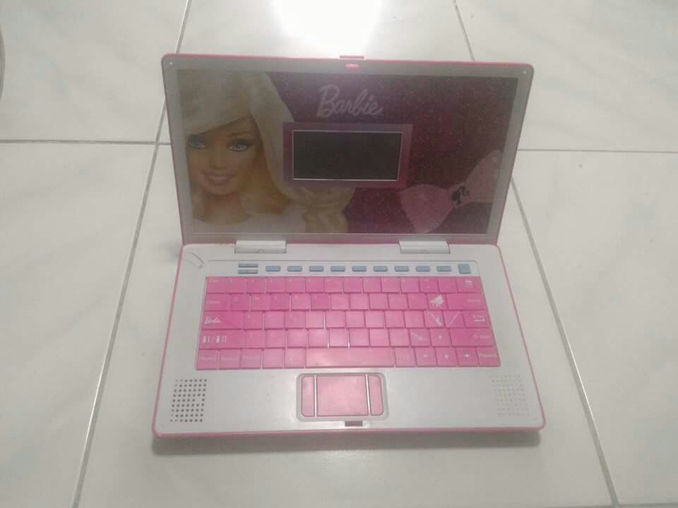 EDUCATIONAL BARBIE LAPTOP, Babies & Kids, Infant Playtime on Carousell