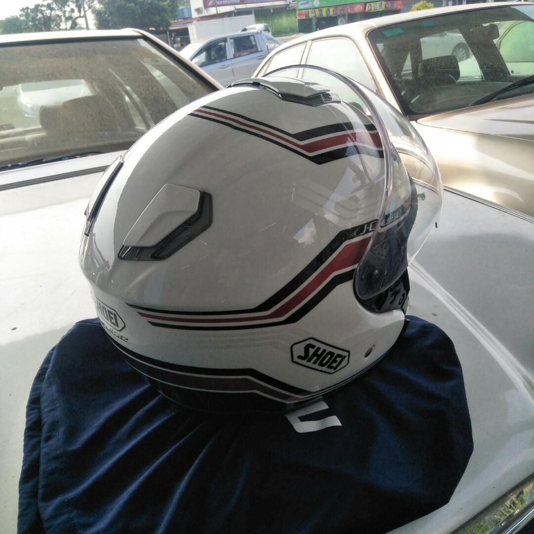 Helmet Shoei J cruise Stold, Auto Accessories on Carousell