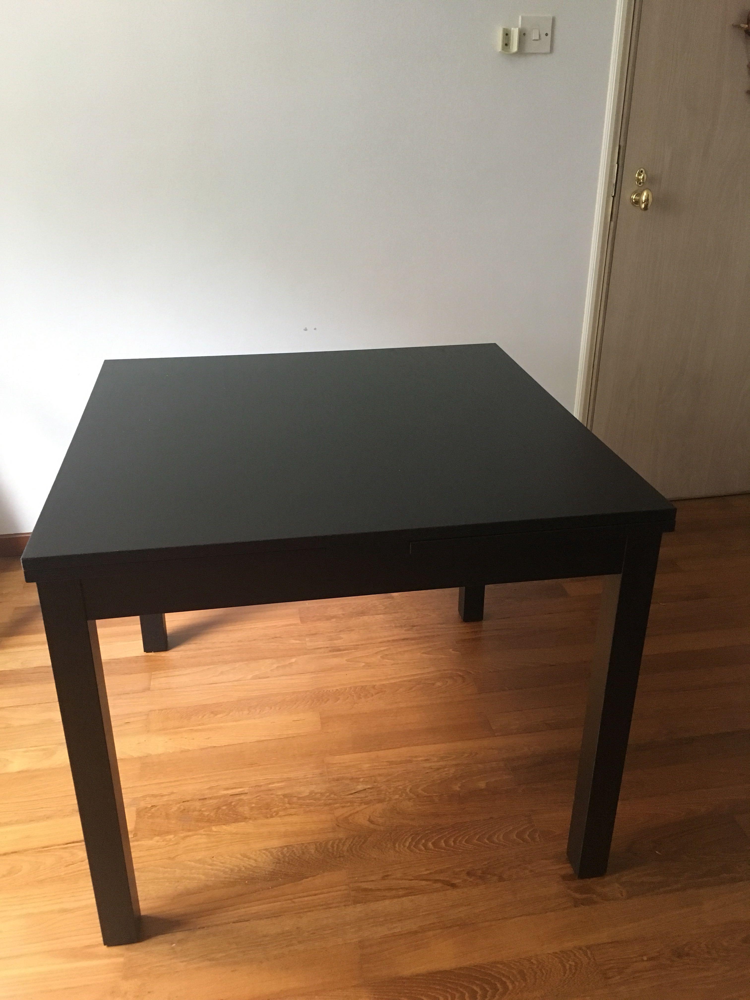 IKEA BJURSTA extendable dining table, Furniture & Home Living
