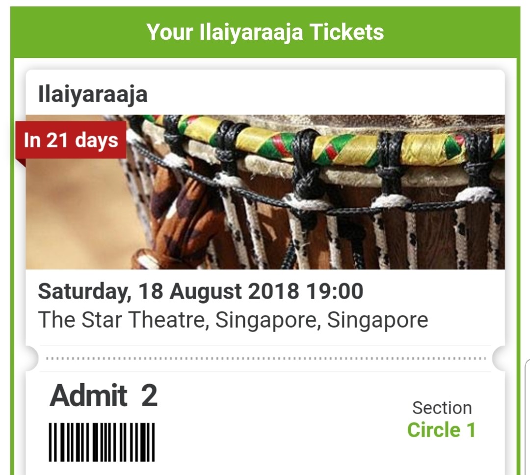 Ilayaraja Singapore Concert 2024 Tickets Coleen Silvie