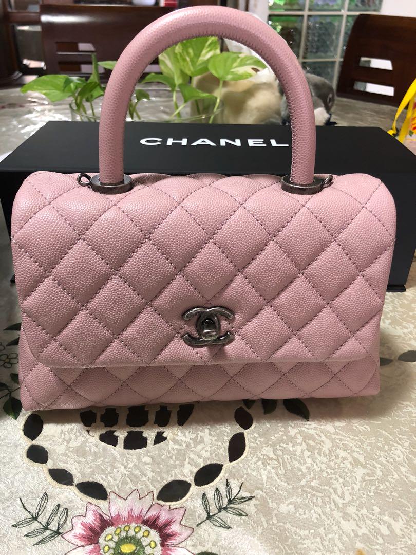 Lnib Chanel Mini Coco Handle Sakura Pink With Rhw Luxury Bags Wallets On Carousell