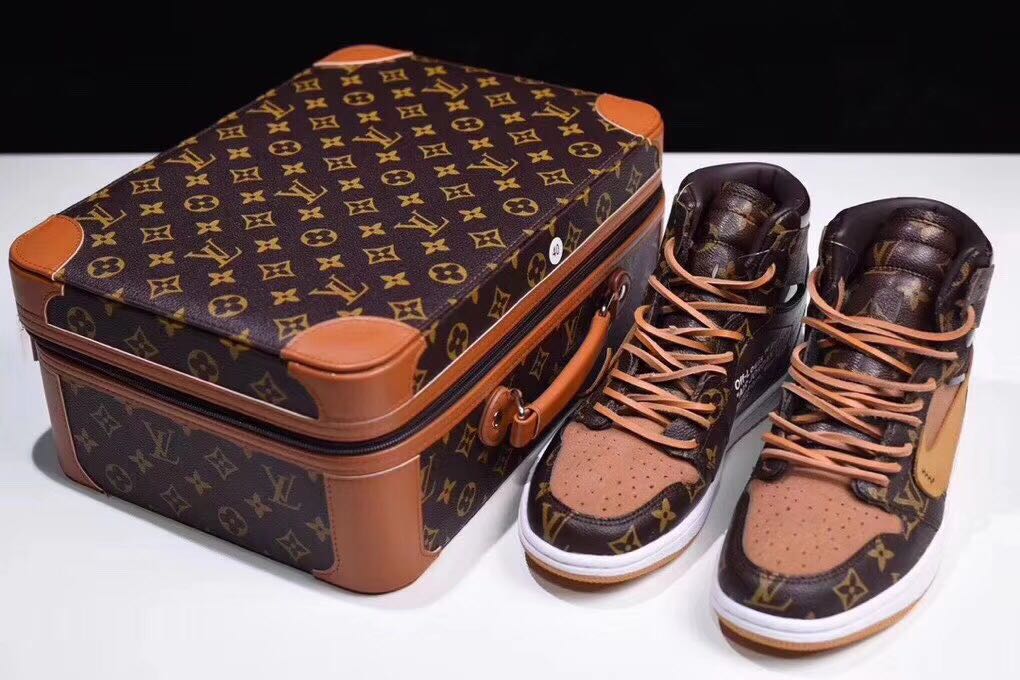 Air Jordan 1 X LV High LV Louis Vuitton OFF WHITE Style: 554724