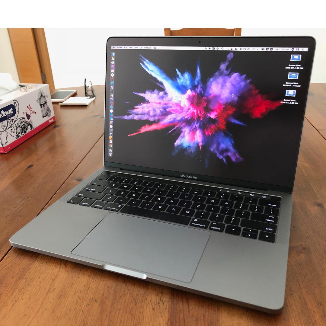 Macbook Pro 13 2016 Touch Bar 4 Thunderbolt 3 Ports Space Gray Electronics Computers Laptops On Carousell
