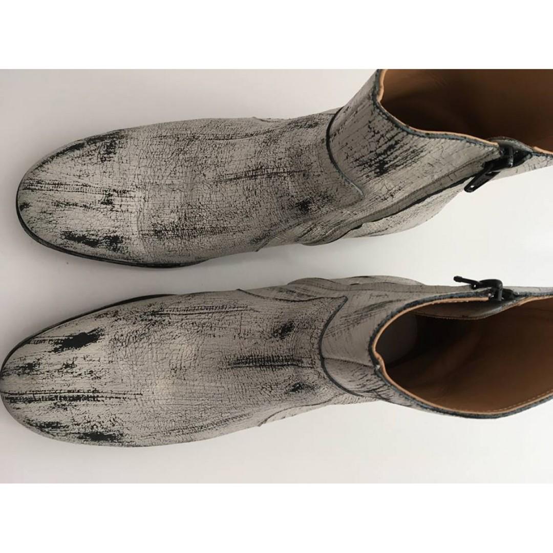 Maison Martin Margiela x H&M Painted Zipper Boots (41) - repriced 