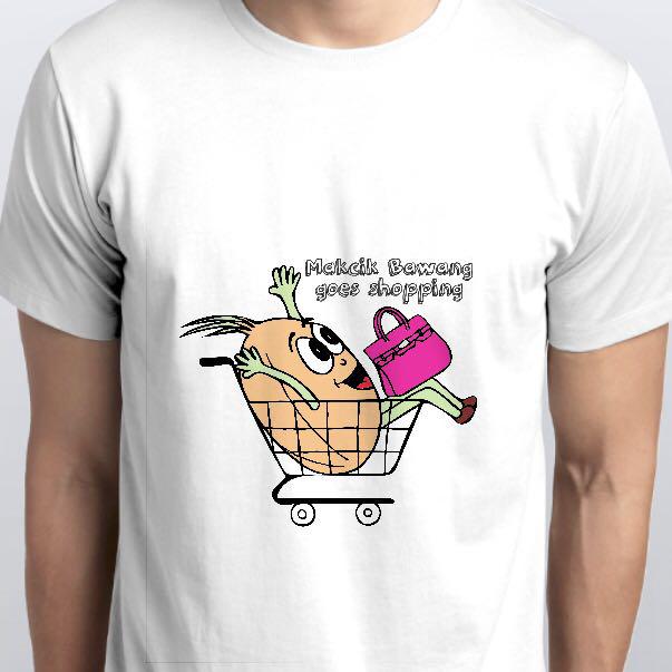Makcik Bawang Goes Shopping Unisex Tshirt Women S Fashion