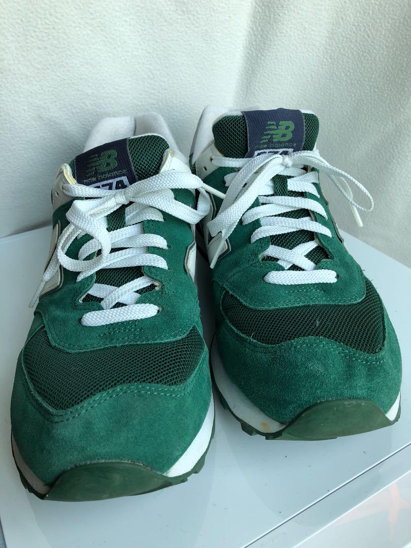 new balance suede green