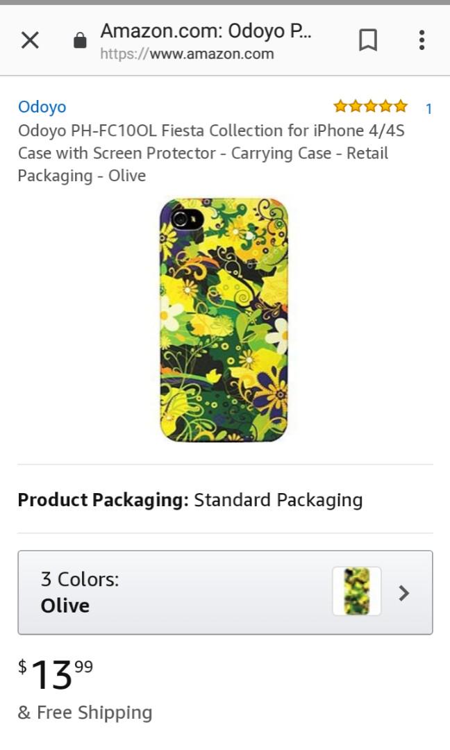 Odoyo Fiesta Collection for iPhone 4/4s Case (Category: iPhone 12 Series) located in Las Pinas. Submitted by jaziyah6 (Listing ID 181954125, Image 3). Description: Brand new Odoyo PH-FC100lL Fiesta Collection for iPhone 4/4s Case. Description Fiesta Collection from Odoyo - Perfectly fits to iPhone 4/4S About this item Features Easy access to all controls and ports Stylish and fashionable patterns give your iPhone covered with a unique look iPhone