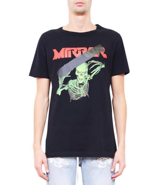 Off white mirror skull tee store