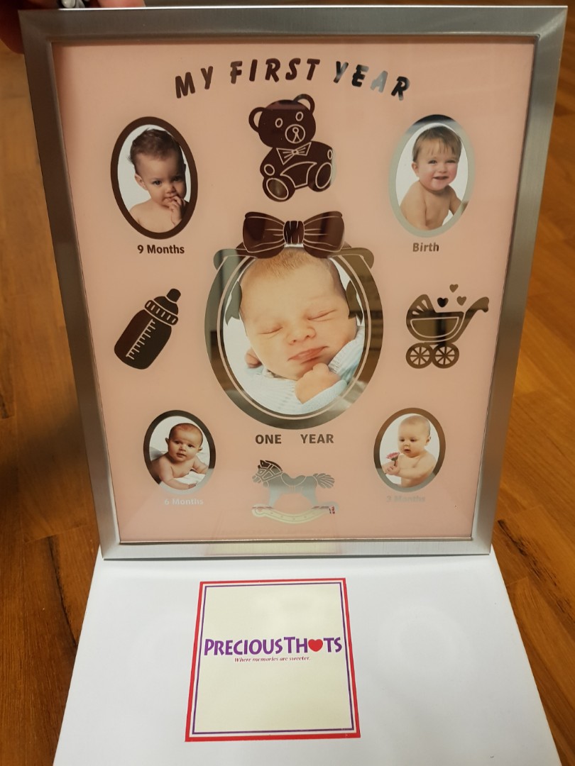 Precious Thots Baby Photo Frame My First Year Everything Else On Share This Listing