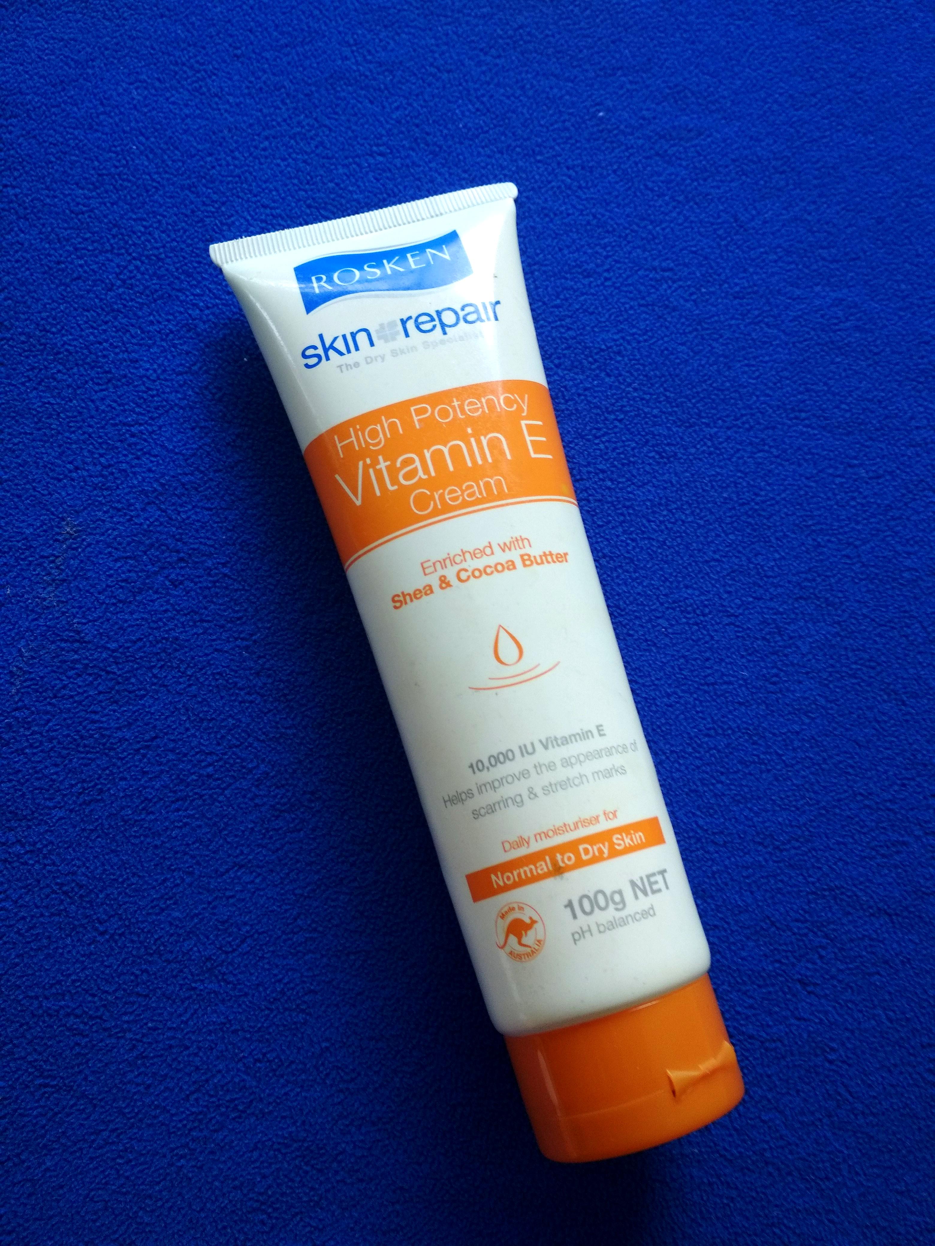 kebaikan rosken skin repair high potency vitamin e cream