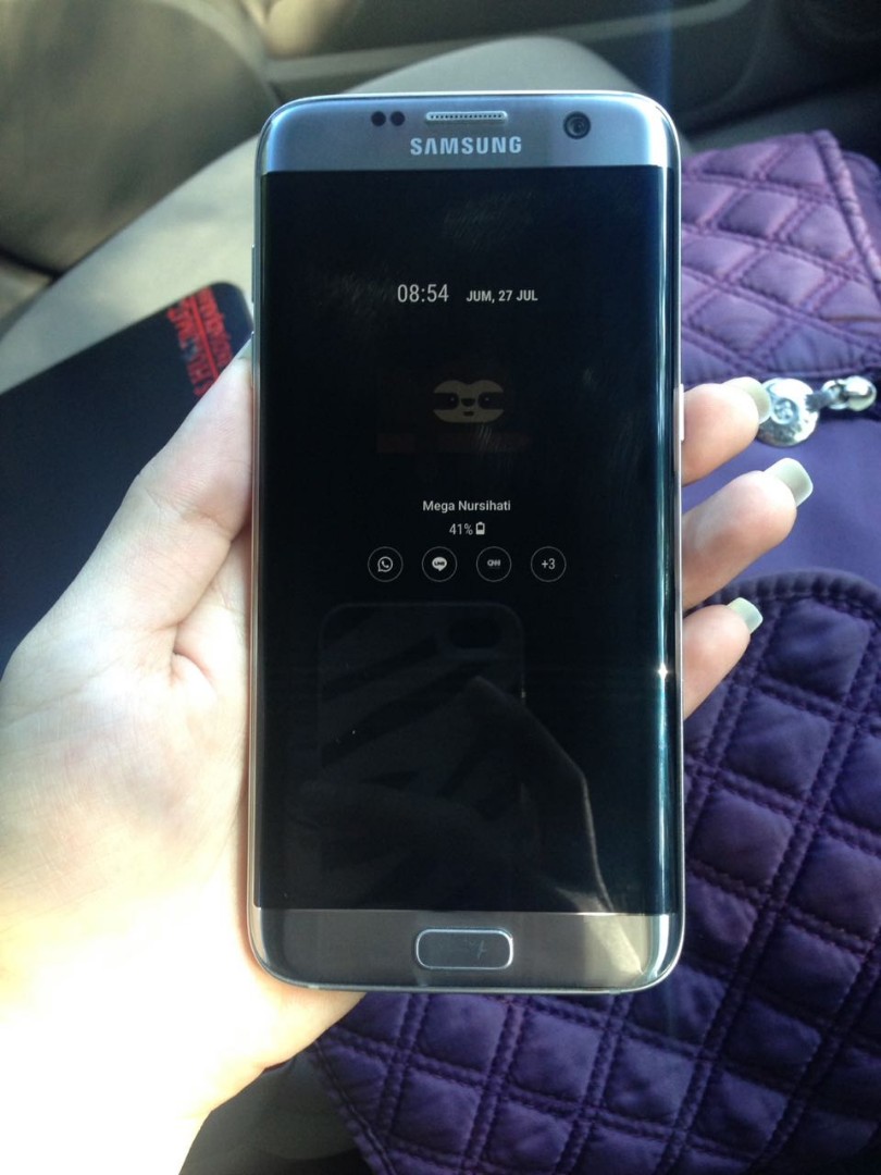 Samsung S7 Edge 32gb Warna Silver Telepon Seluler Tablet Di Carousell