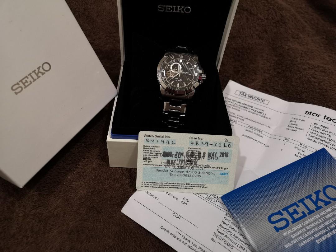 Seiko ssa277j1 on sale