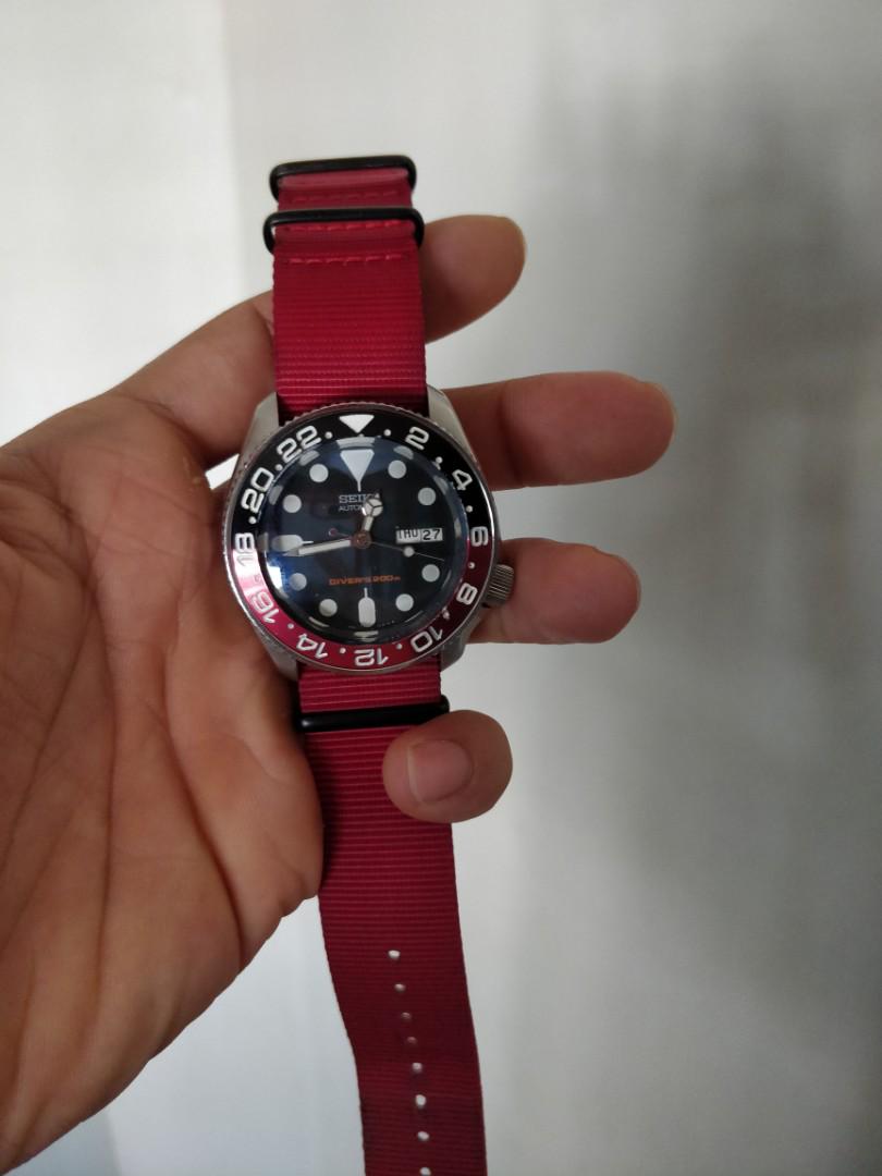 Seiko SKX009 modded GMT Men s Fashion Watches Accessories Watches on Carousell