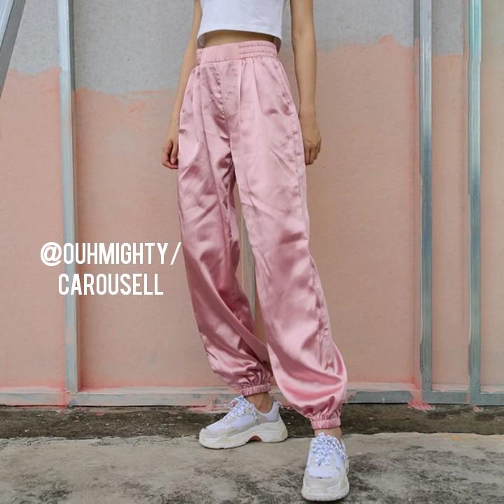 pink jogger sweatpants