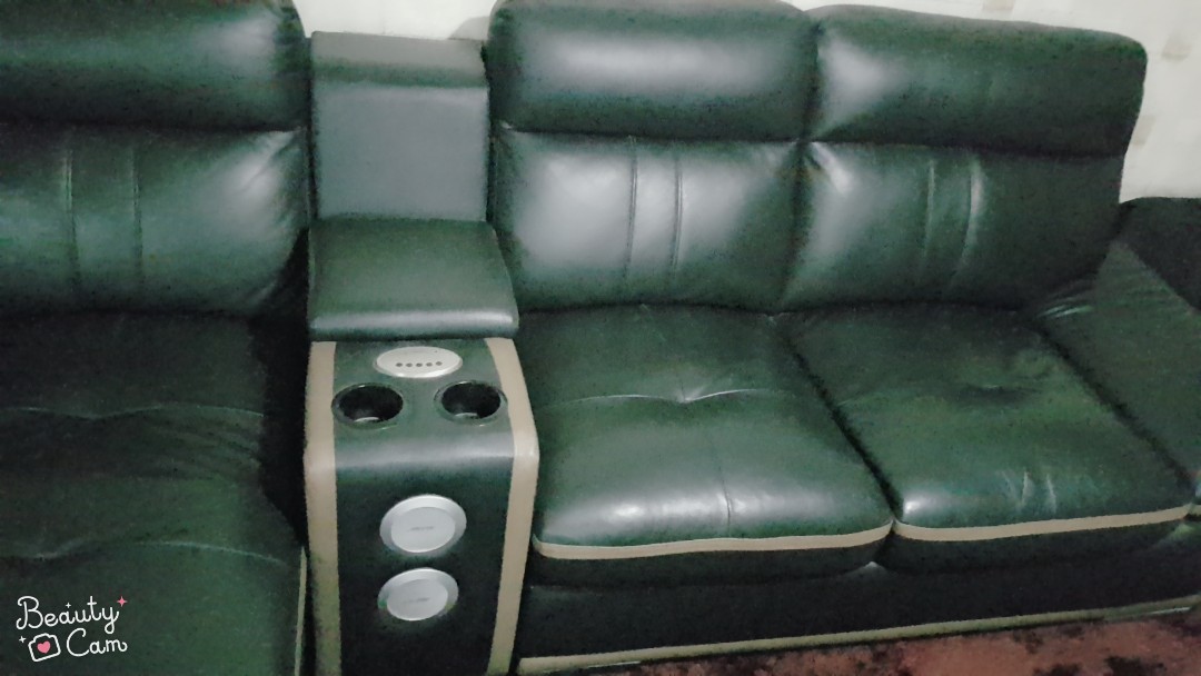 Solid Leather Sofa