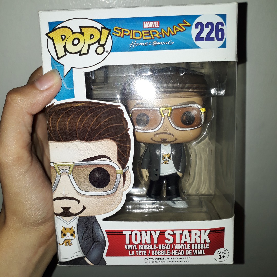 funko pop spider man homecoming tony stark