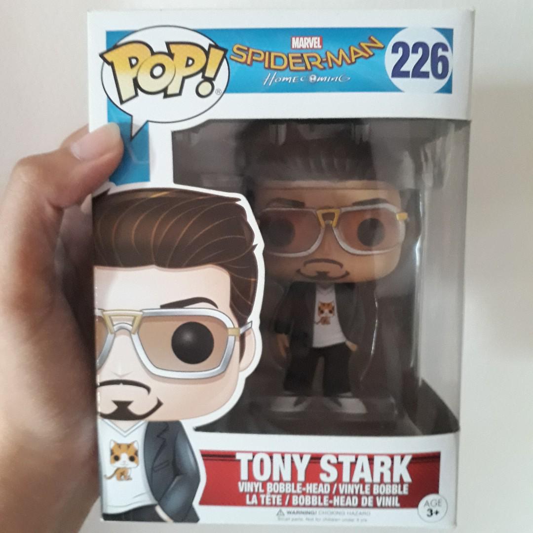 Spider man Homecoming Tony Stark Funko Pop Selling for a cheap
