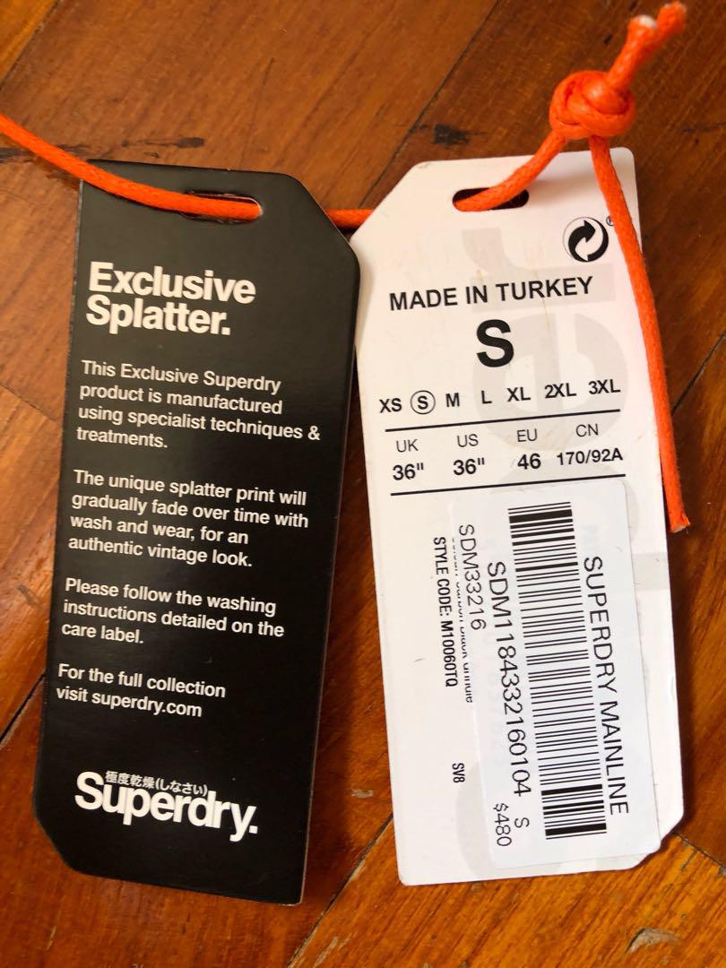 Superdry (Category: Shirts) located in Singapore. Submitted by hahlol (Listing ID 181914902, Image 5). Description: Got it as a gift but size too small for me. $83 for the black one and $78 for the blue one or take both for the price of $150!! (These are bought from HongKong).