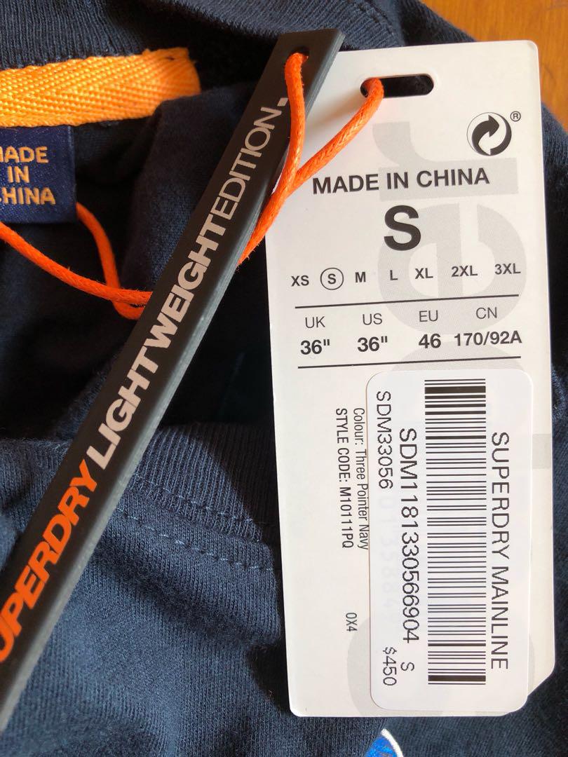 Superdry (Category: Shirts) located in Singapore. Submitted by hahlol (Listing ID 181914902, Image 6). Description: Got it as a gift but size too small for me. $83 for the black one and $78 for the blue one or take both for the price of $150!! (These are bought from HongKong).