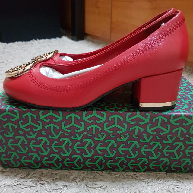 red tory burch shoes