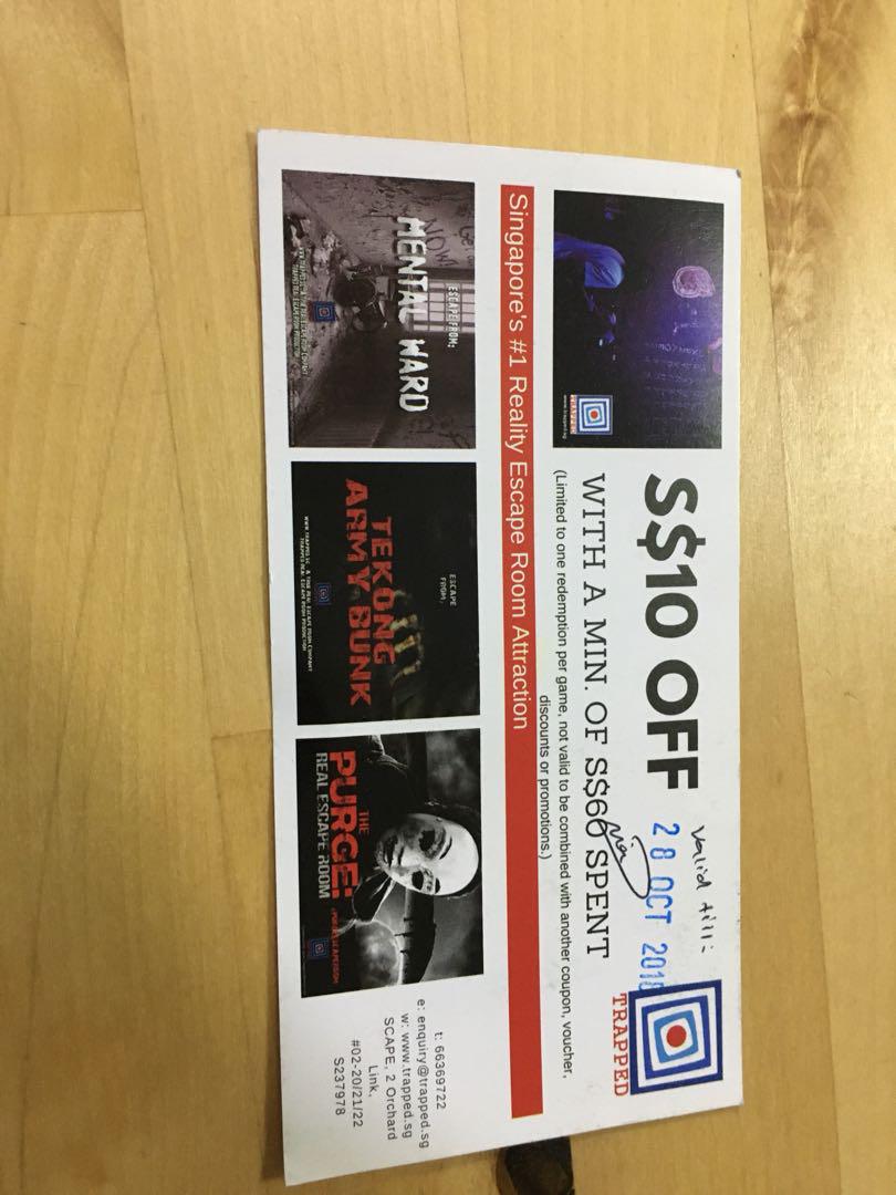 Trapt escape room coupon