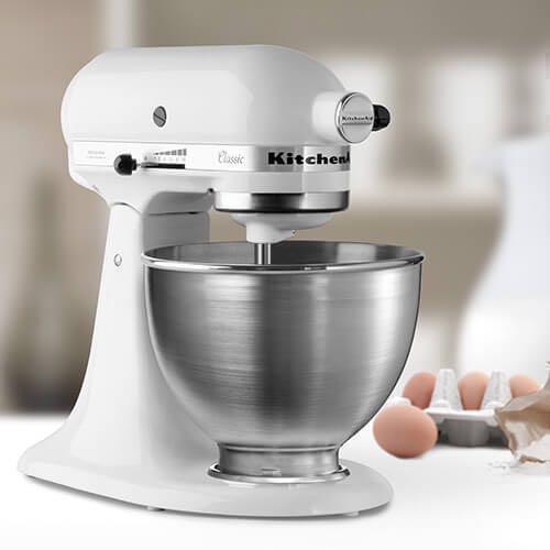 kitchenaid classic stand mixer white