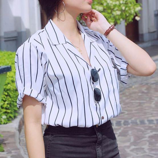 Button down polo women's 2025