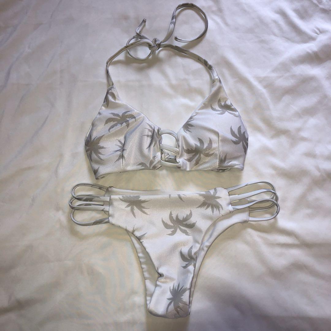 zaful palm tree bikini