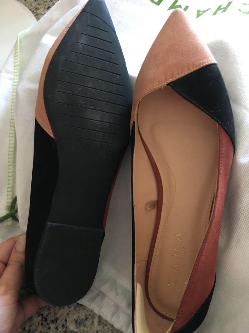 zara flat shoes