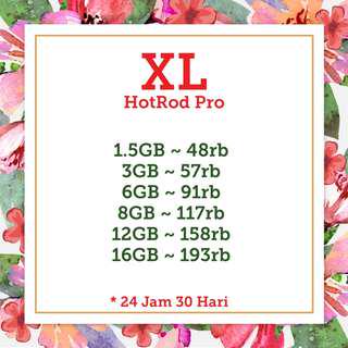 XL Kuota Murah (Updated 29/07/18)