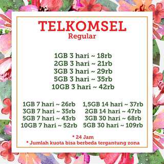 TELKOMSEL Kuota Murah (Updated 29/07/18)