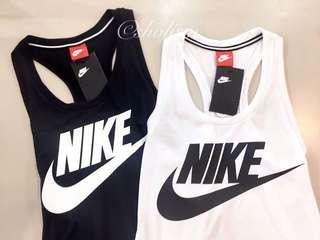 保證正品✨ nike 棉 背心 運動 透氣 女上衣 黑 白 AS W NSW ESSNTL TANK HBR