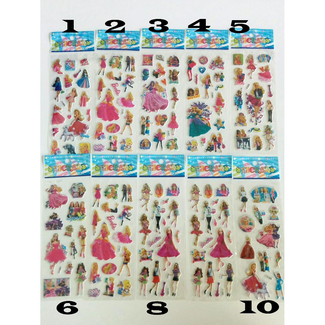 barbie doll sticker