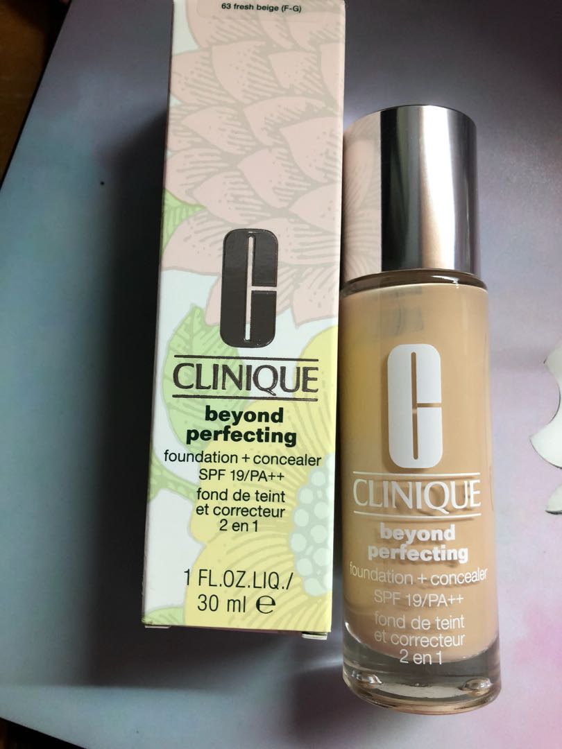 全新 Clinique Foundation (beyond perfecting), 美容＆化妝品, 健康及美容 皮膚護理, 化妝品 Carousell