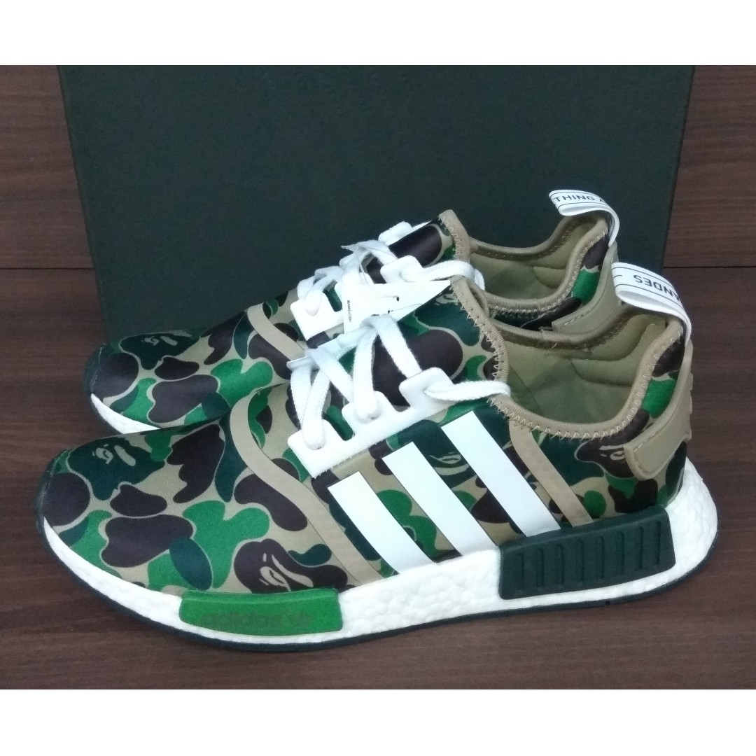Adidas nmd r1 bape olive camo shop