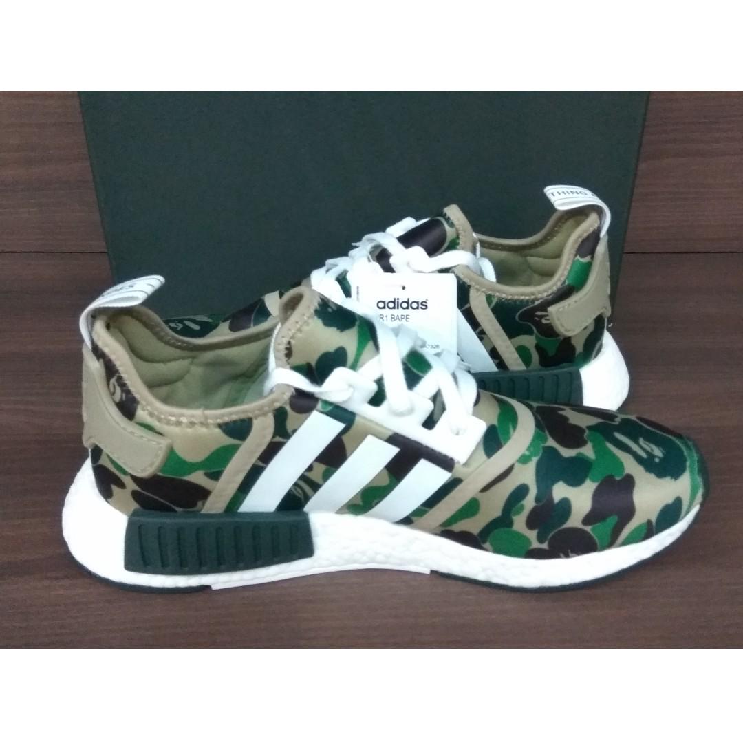 Adidas NMD R1 Bape Olive Camo