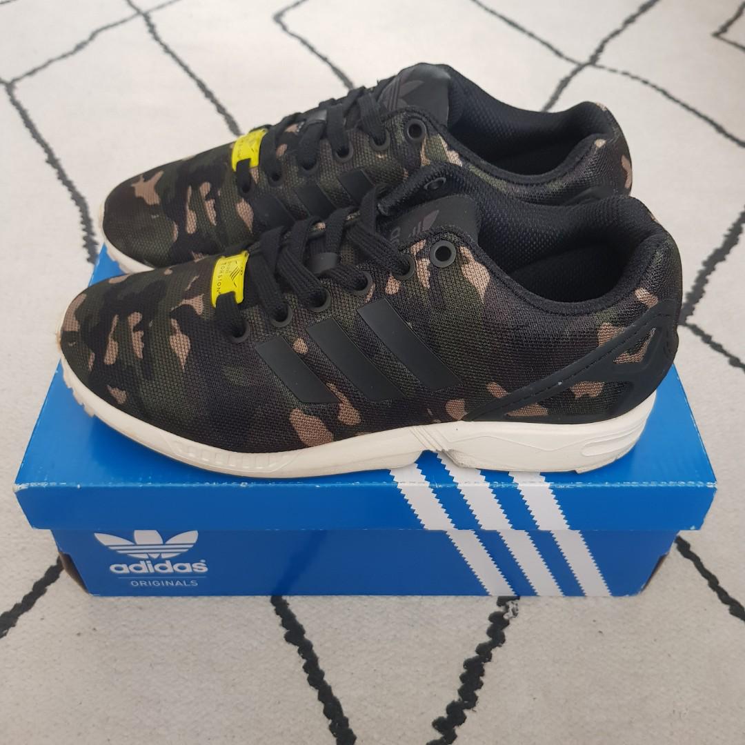 adidas zx flux camo blue