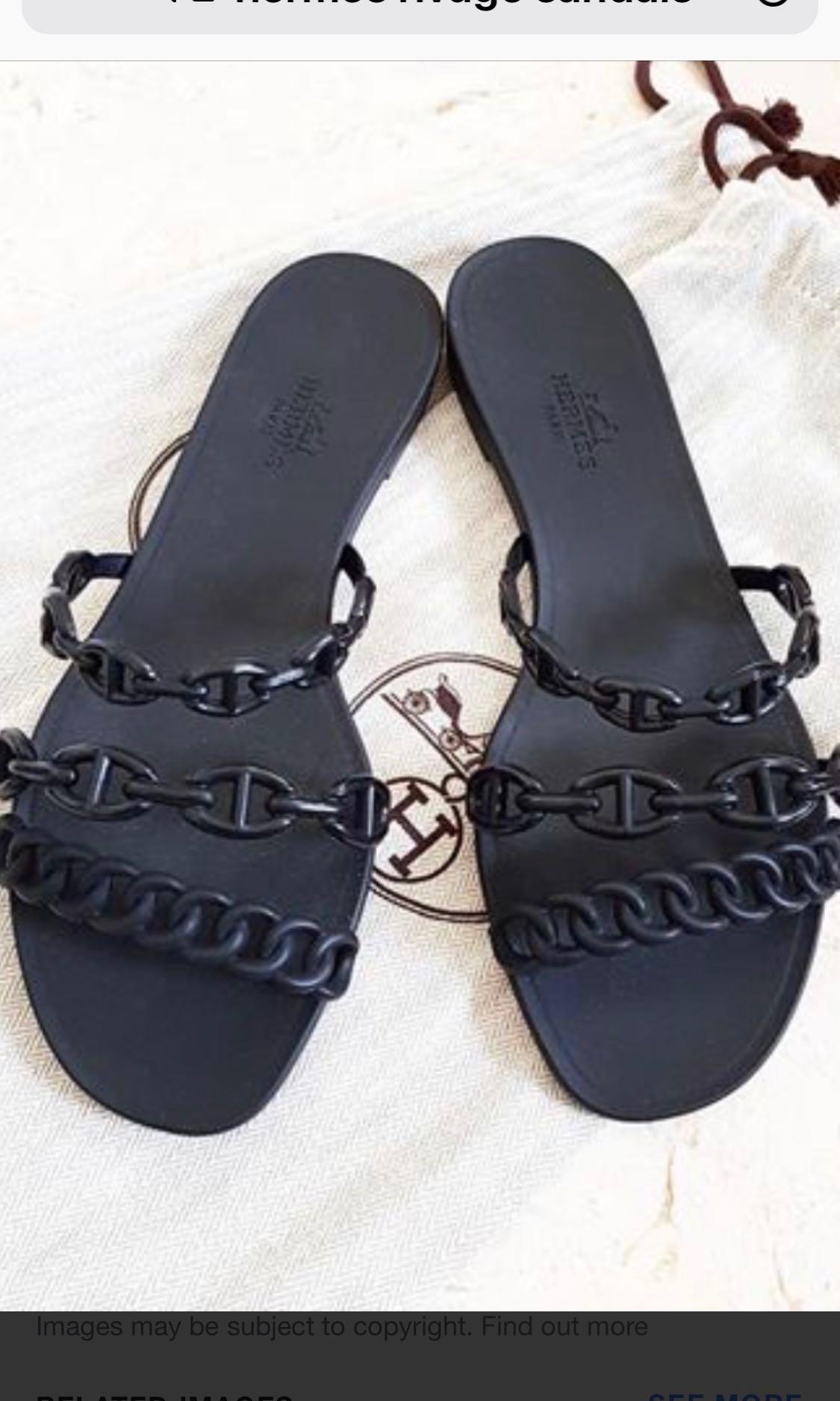 Authentic Hermes rivage sandals size 37 