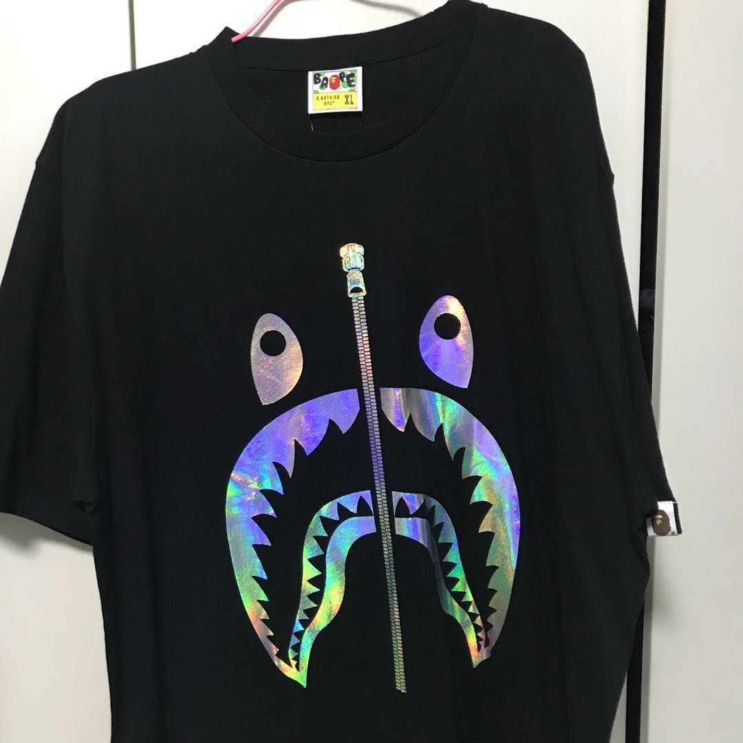 Bape hologram shark tee store