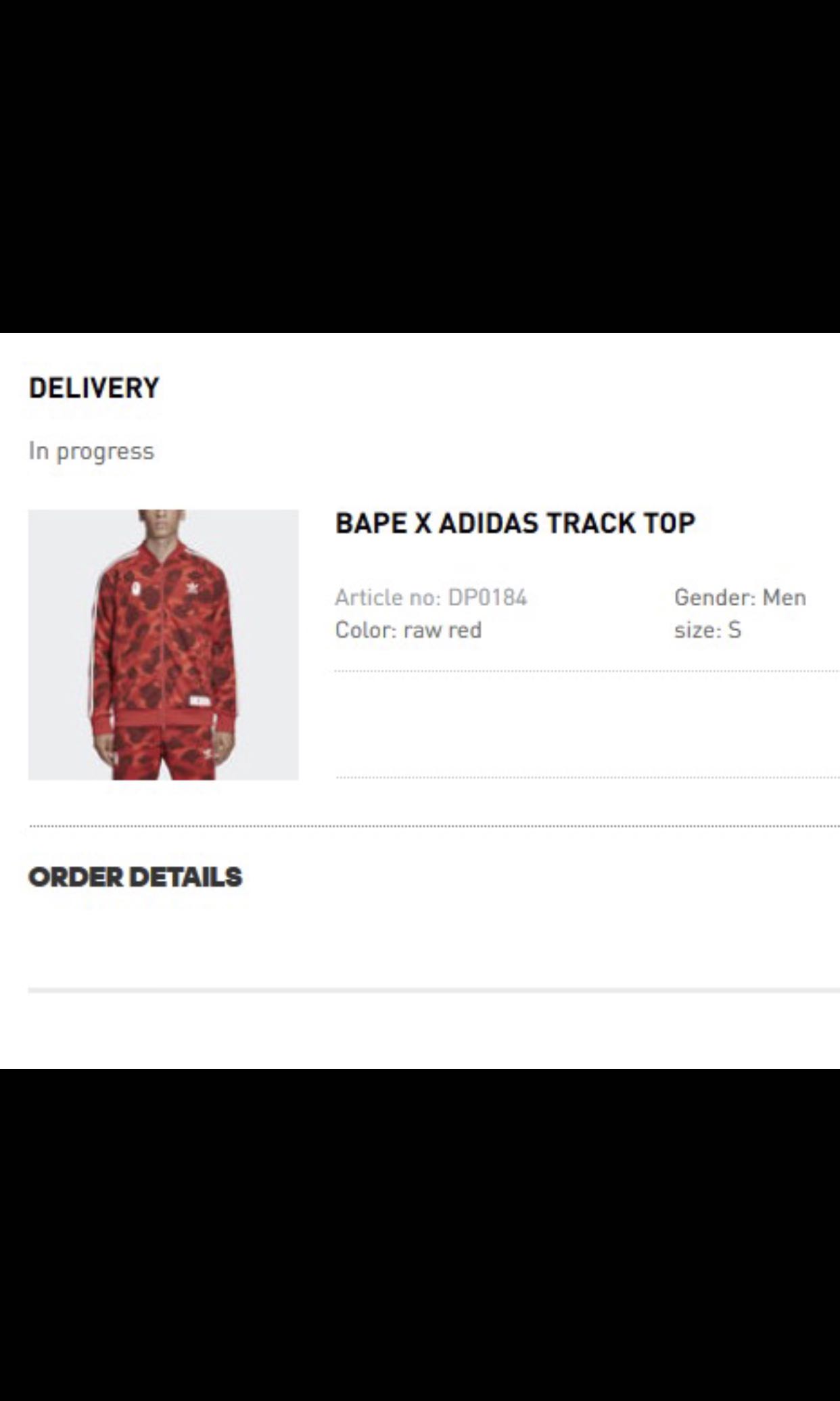 adidas track delivery