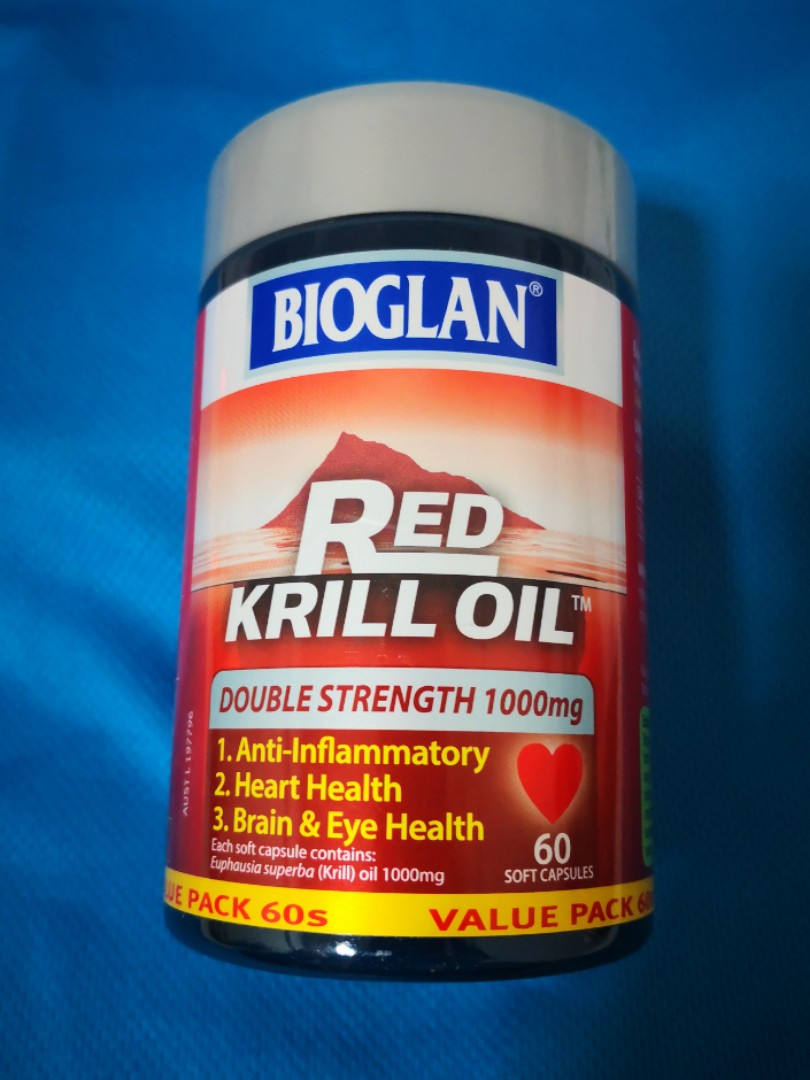 Bioglan Red Krill Oil 1000mg 60s, Health & Nutrition, Health Supplements, Vitamins & Supplements