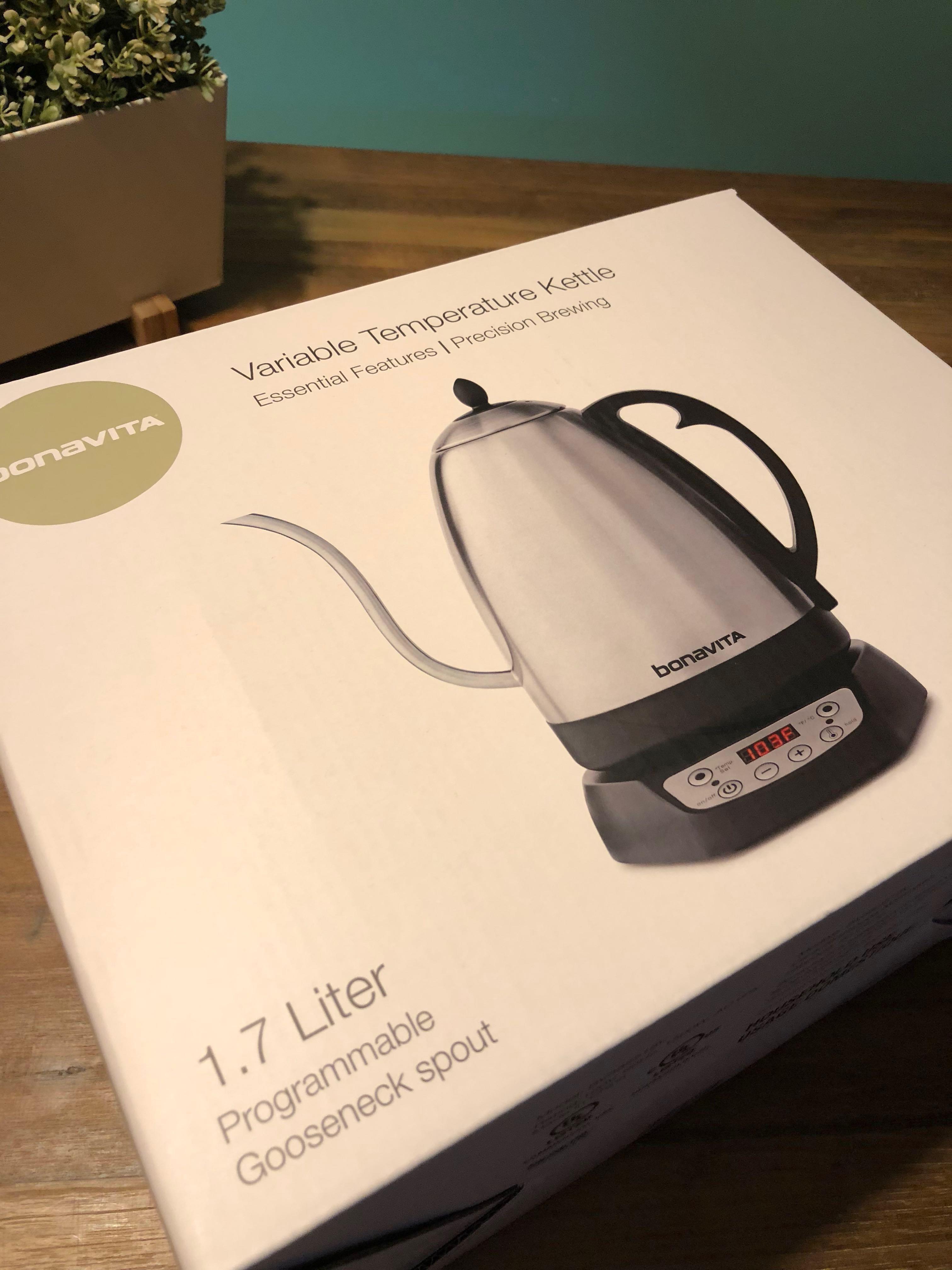 Bonavita 1.7L Variable Temperature Gooseneck Kettle, Furniture & Home