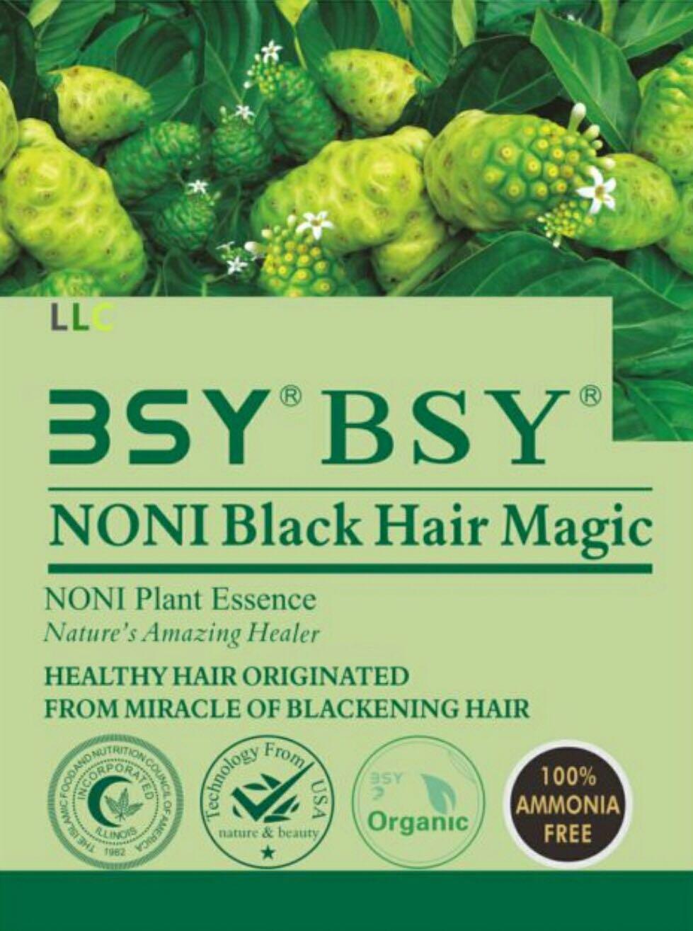 BSY NONI Black Hair Magic 100% Original, For Muslims 100% Halal Certified,  Beauty & Personal Care, Hair on Carousell
