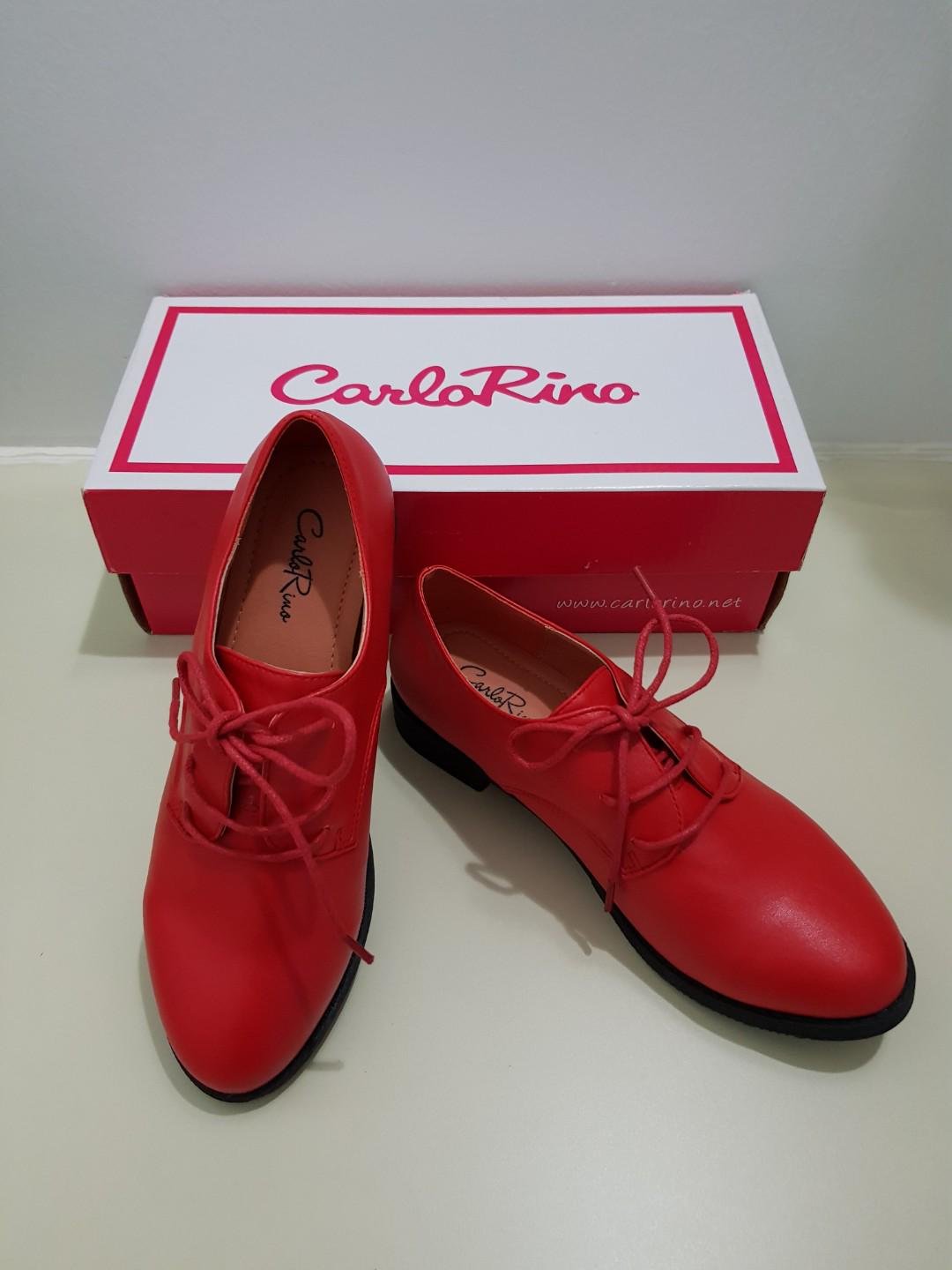 Carlo Rino lace-up sneaker (red), Women 