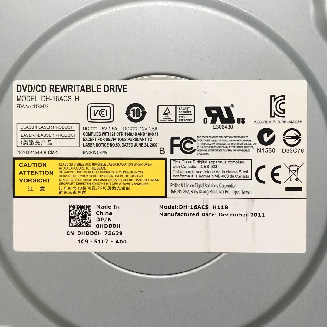Dell Internal DVD/CD Rewritable Optical Drive, Computers & Tech, Parts