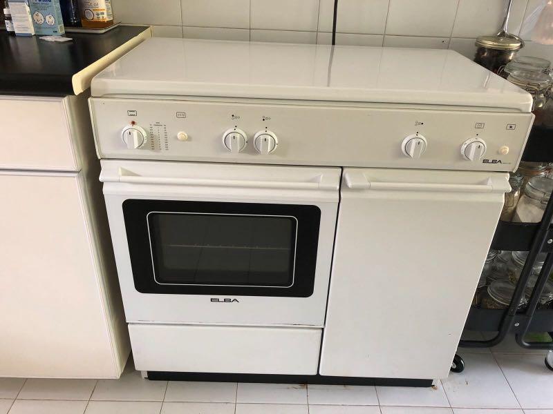 Elba EEC 866 WH freestanding gas cooker with electric oven, TV & Home
