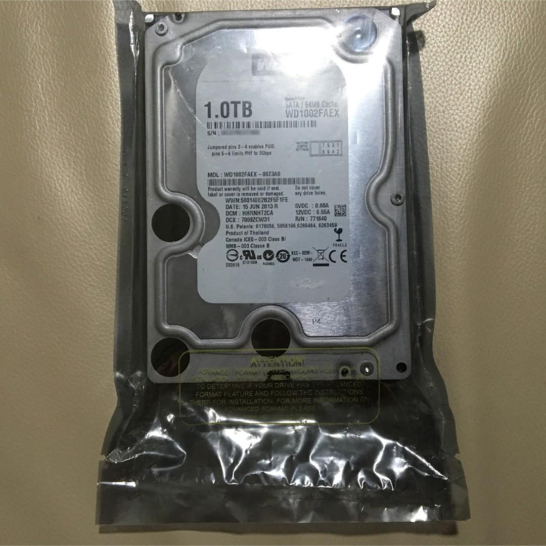 Factory Sealed Western Digital Wd Black 1tb 64mb Cache 3 5 Sata Hard Drive Wd1002faex Computers Tech Parts Accessories Hard Disks Thumbdrives On Carousell