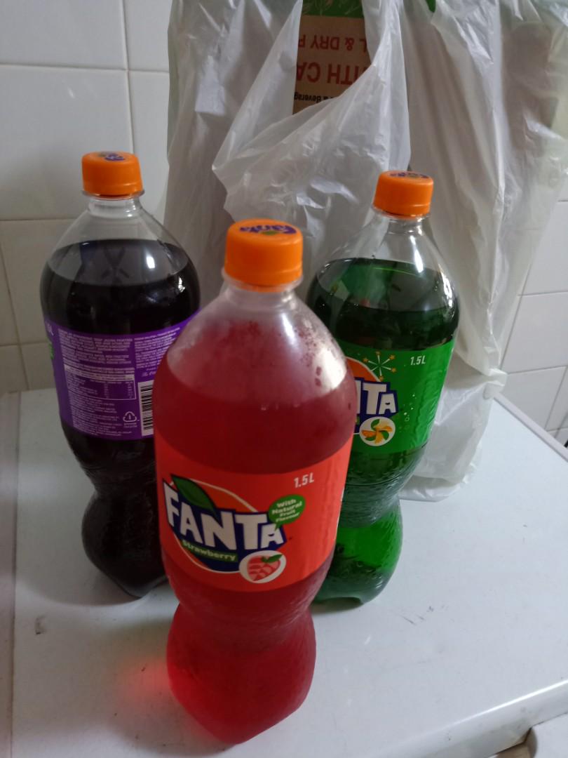 Fanta Soft Drinks Grape Fruit Punch Strawberry Food Drinks