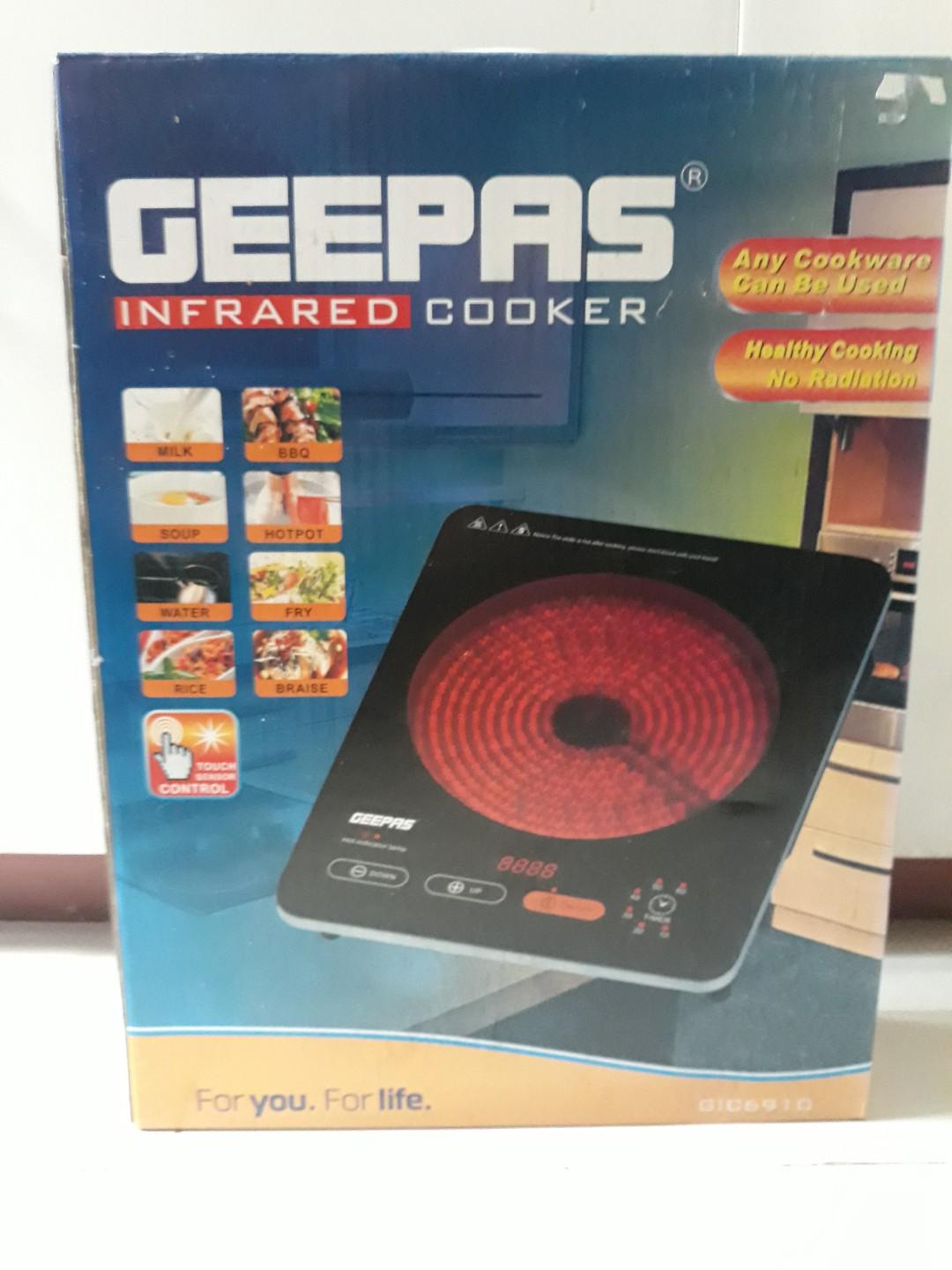 Geepas Infrared Cooker, TV & Home Appliances, Kitchen Appliances