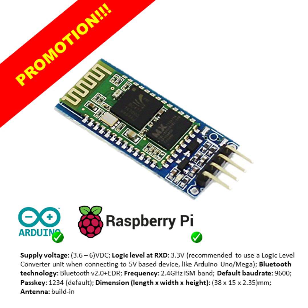 Brand New Hc 06 Bluetooth Module For Arduino Raspberry Pi Electronics Others On Carousell